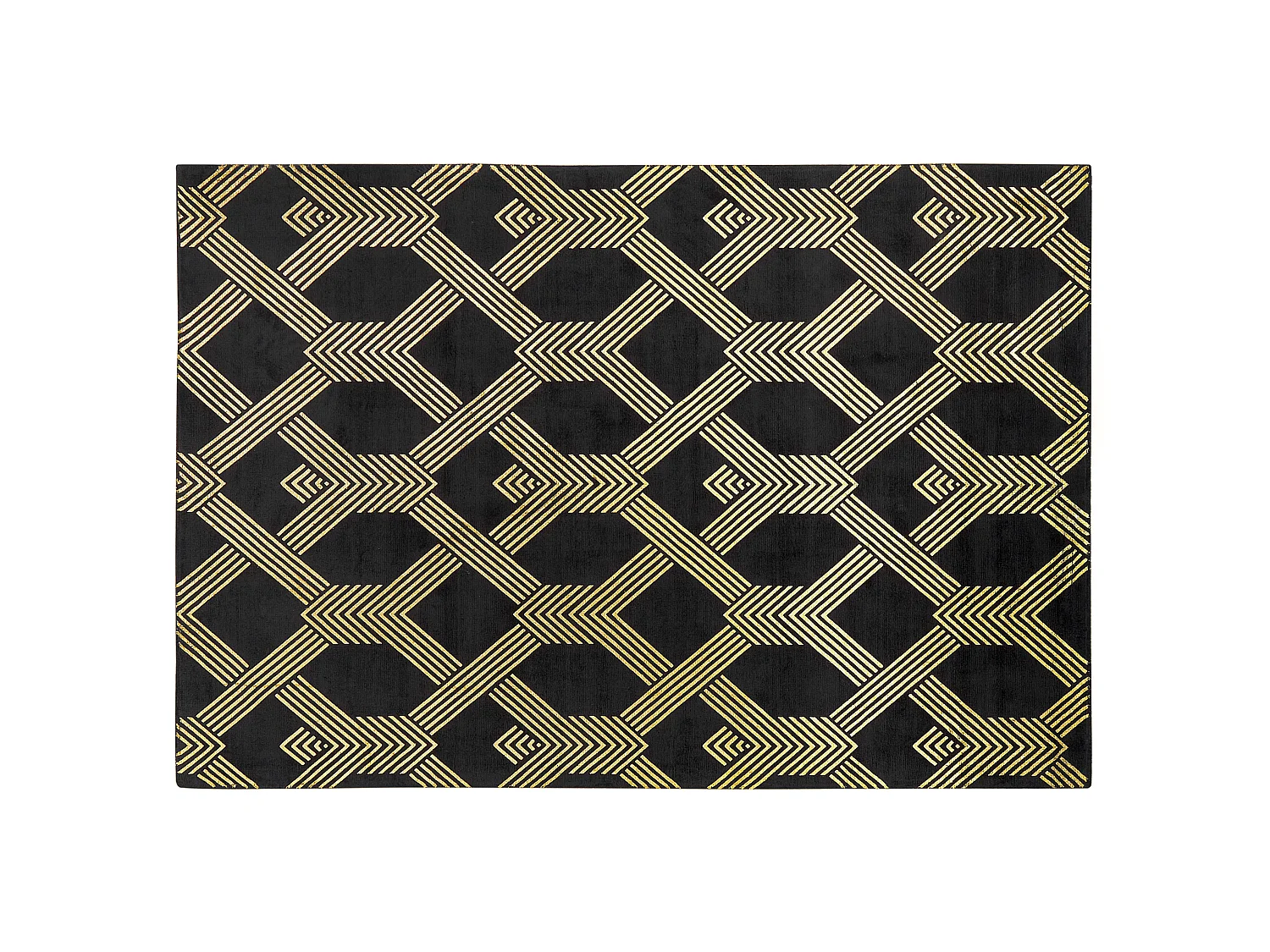 Tapete de viscose preto 160 x 230 cm VEKSE