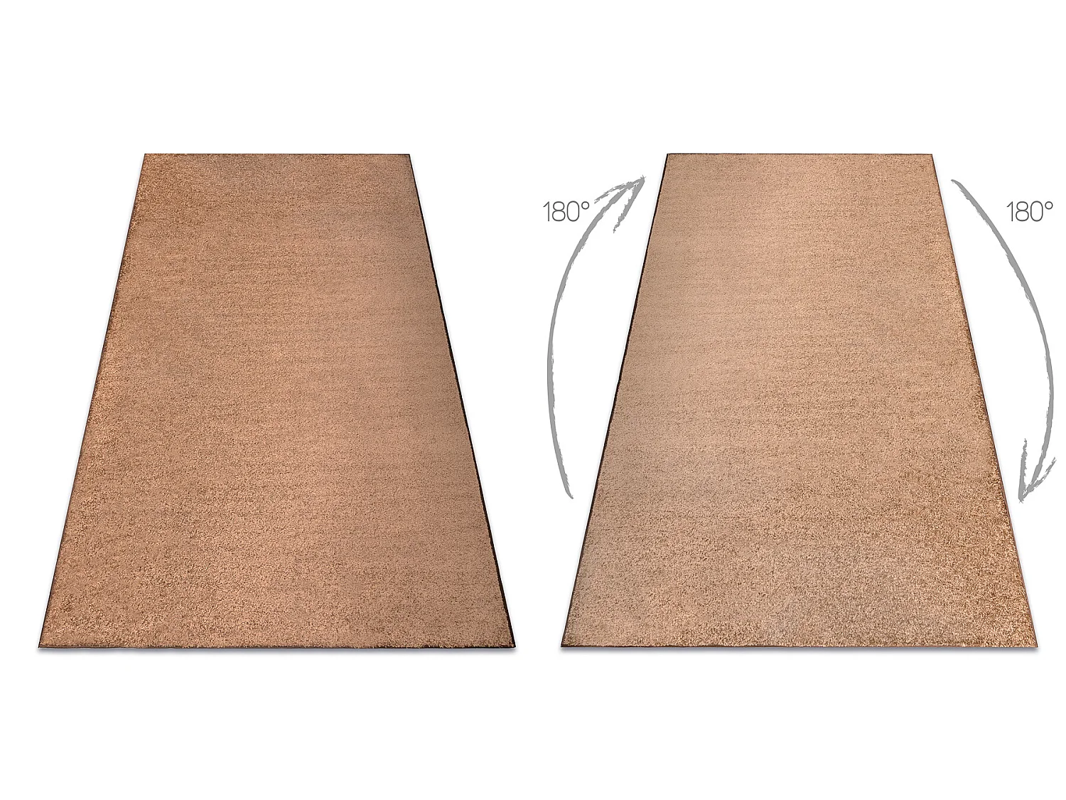 TAPIJT - Vloerbekleding INDUS koper 82, glad, melange 150x200 cm