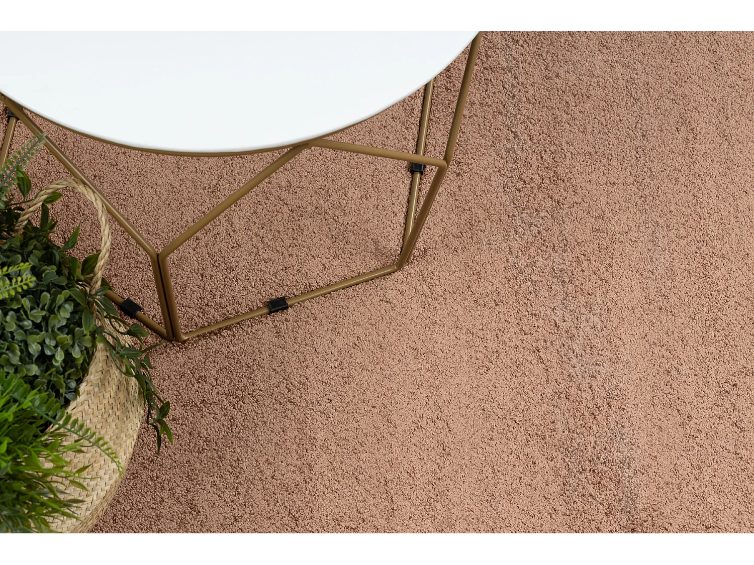 TAPIJT - Vloerbekleding INDUS koper 82, glad, melange 150x200 cm