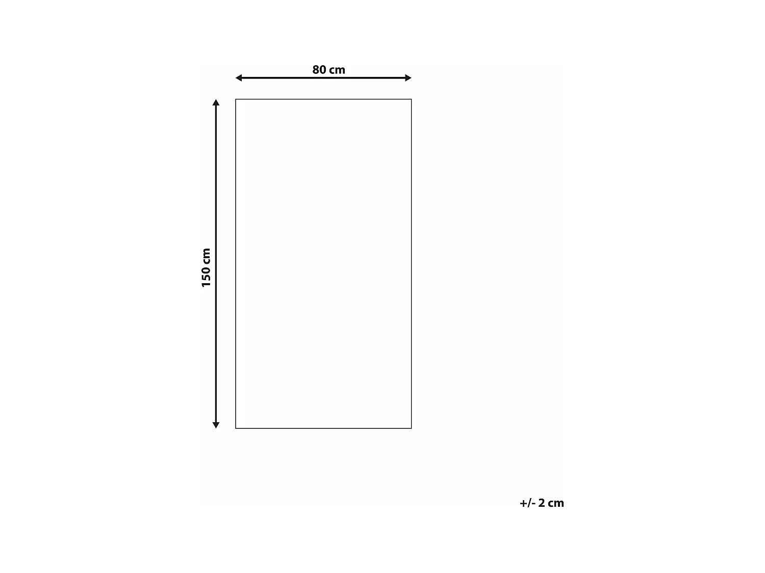 Vloerkleed polyester beige/zwart 80 x 150 cm MUTKI