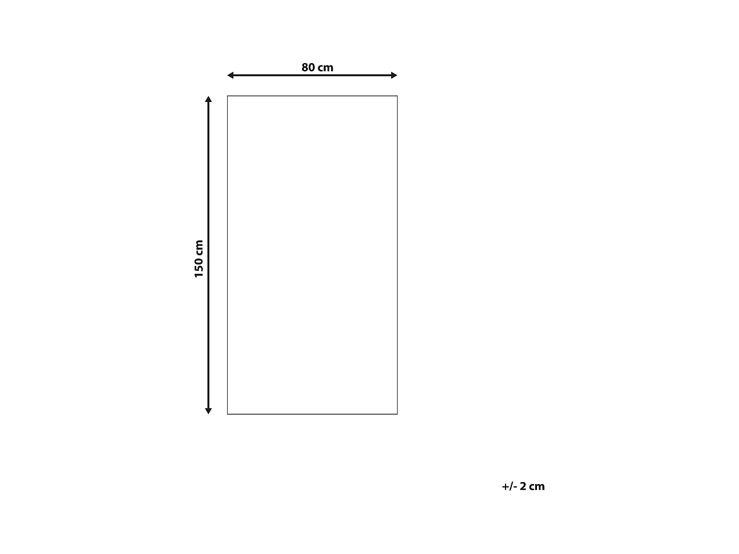 Tapis beige et noir 80 x 150 cm MUTKI