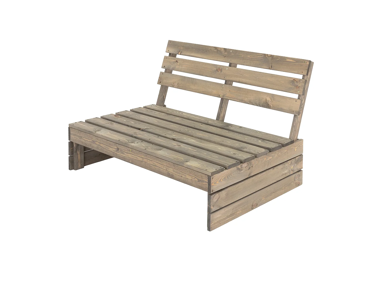 Banc de jardin en bois avec coussin d'assise 120x76,5x80 cm ECD Germany
