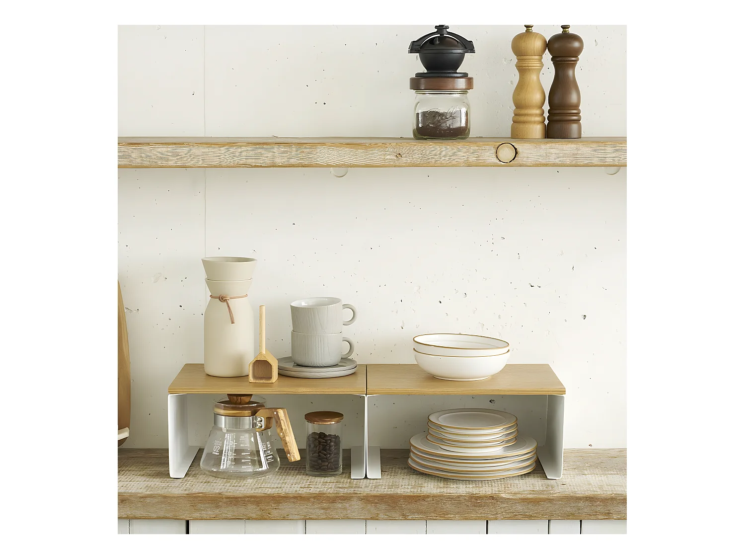 Stapelbare opbergplank - L30,5 cm