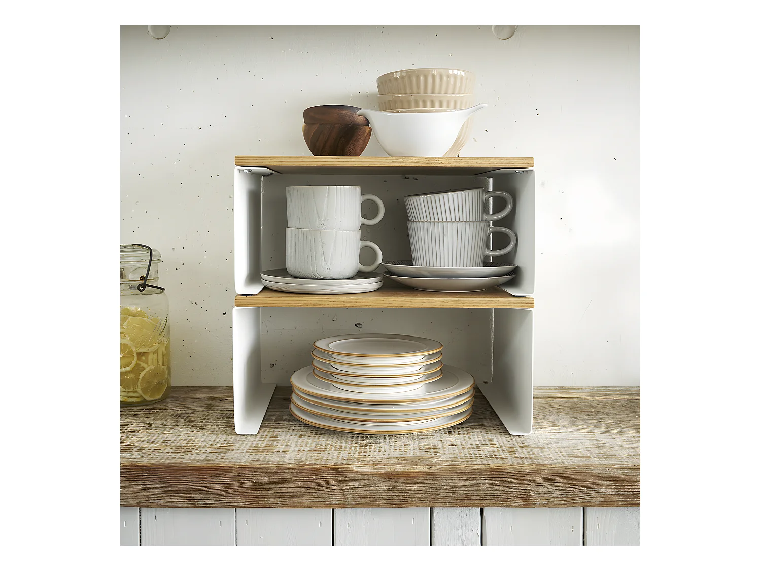 Stapelbare opbergplank - L30,5 cm