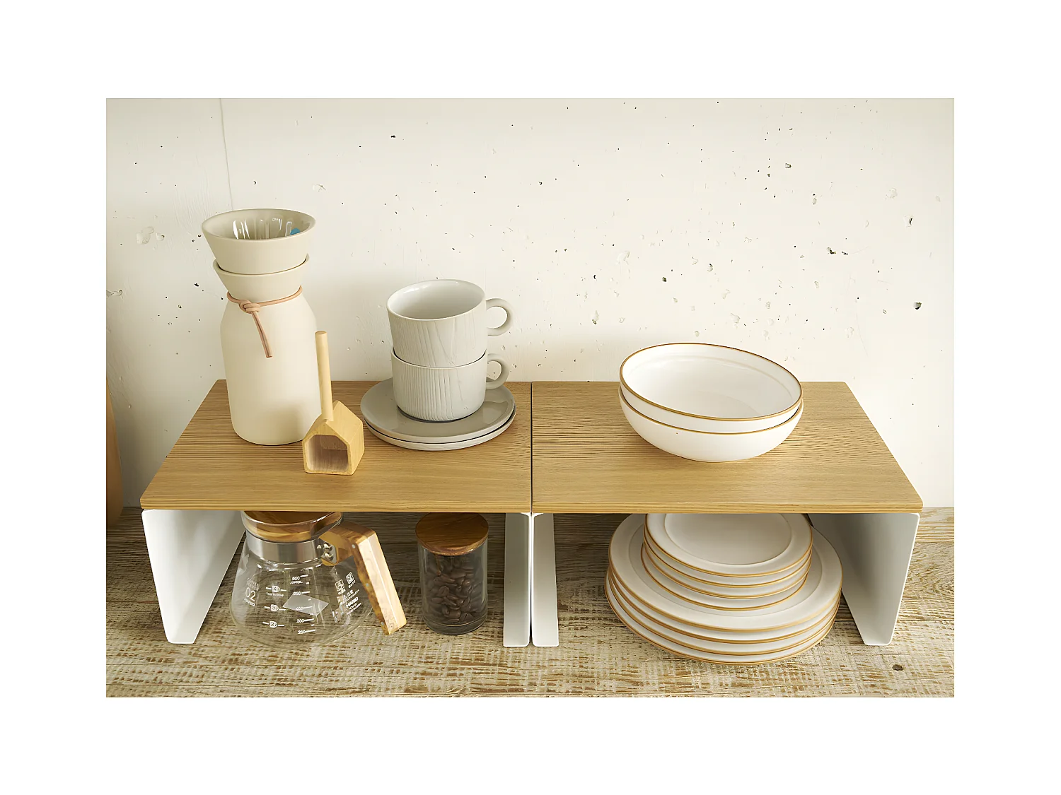 Stapelbare opbergplank - L30,5 cm