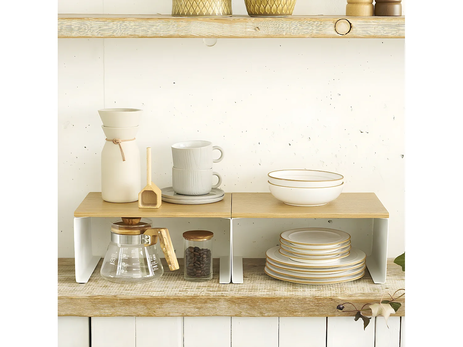 Stapelbare opbergplank - L30,5 cm