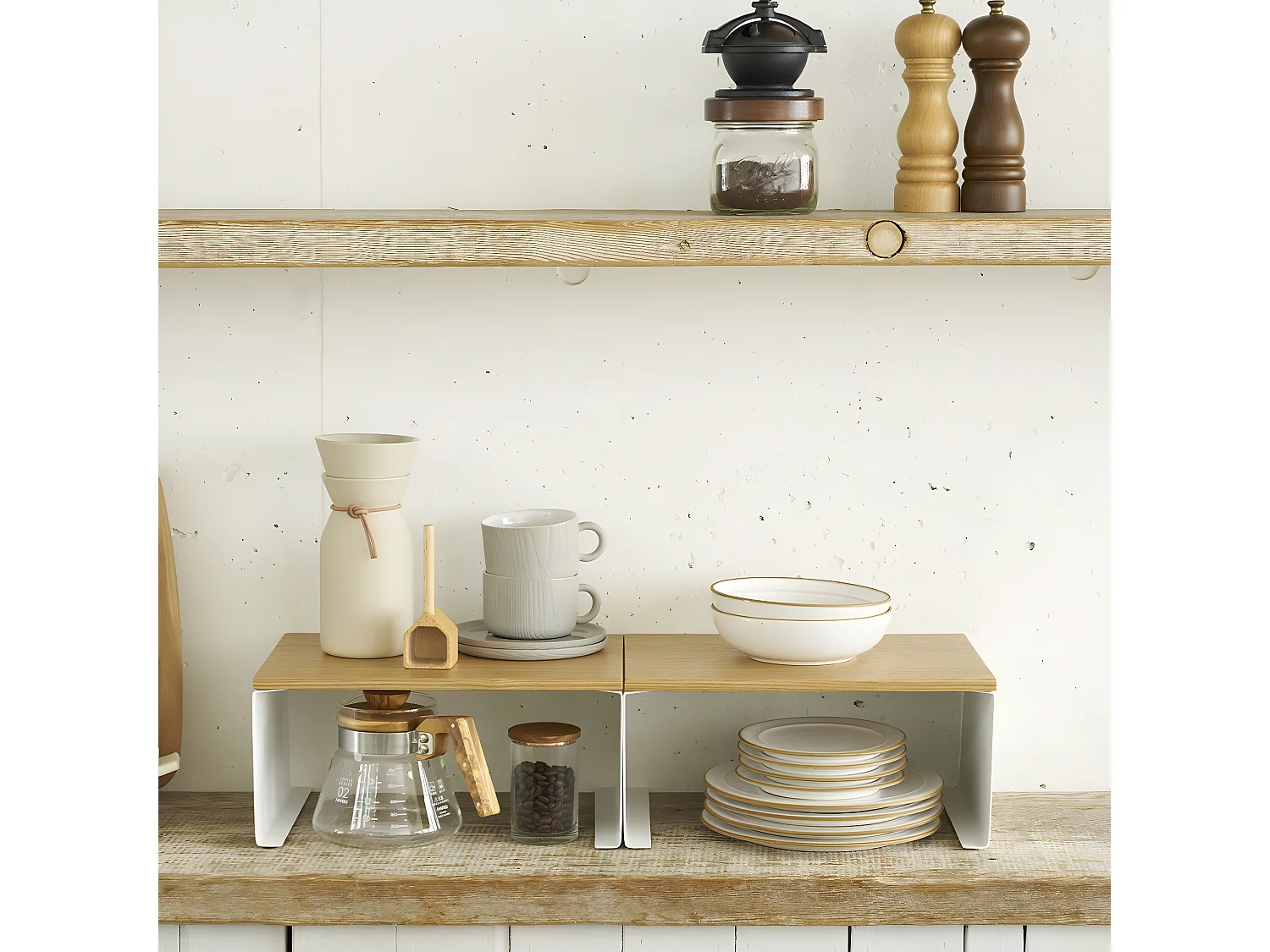 Stapelbare opbergplank - L30,5 cm