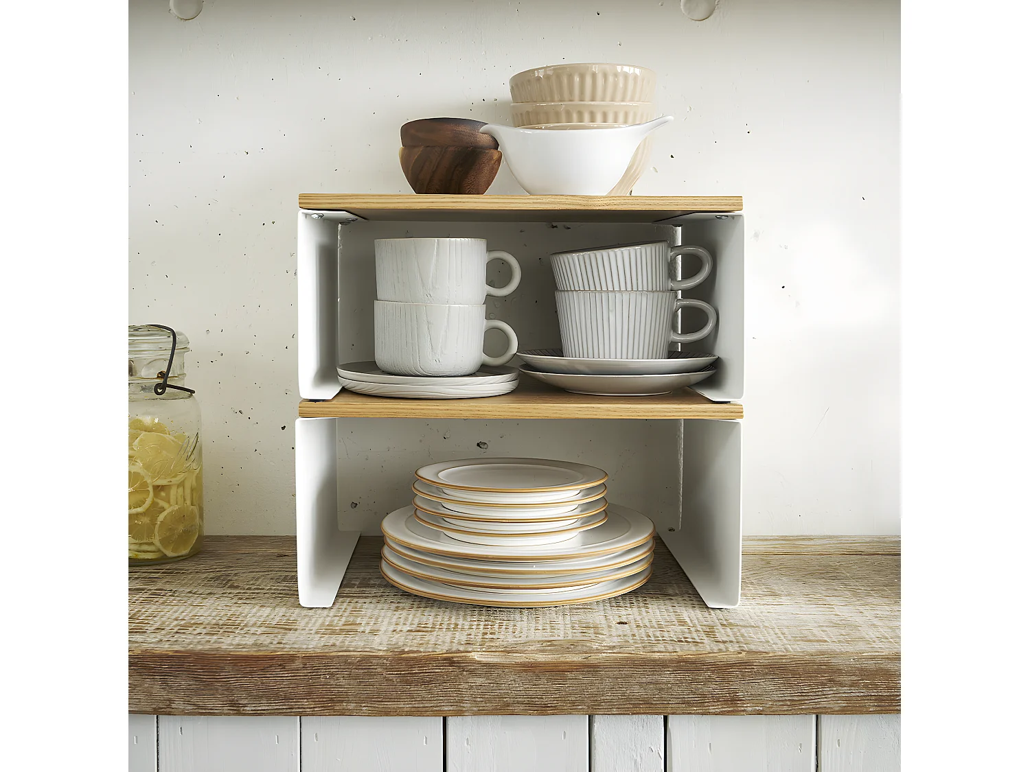 Stapelbare opbergplank - L30,5 cm