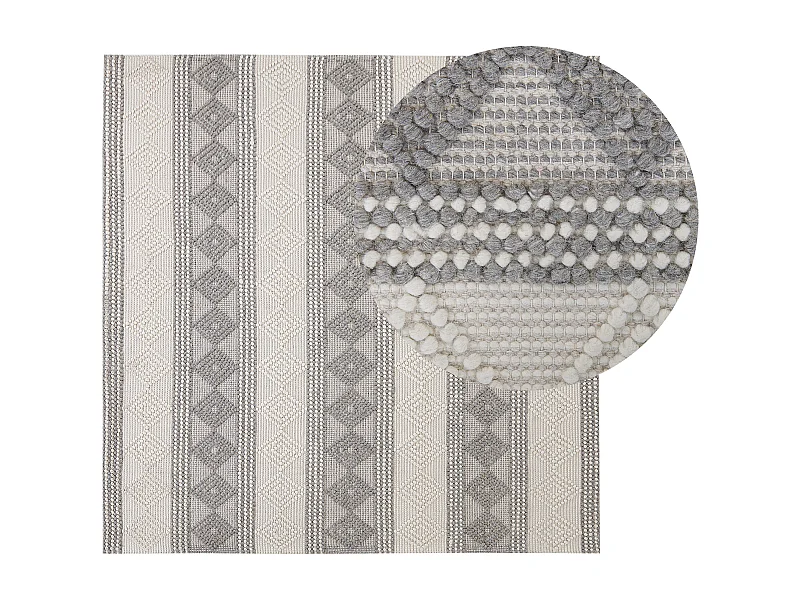 Tapis BOZOVA Beige clair 200 x 200 cm Laine