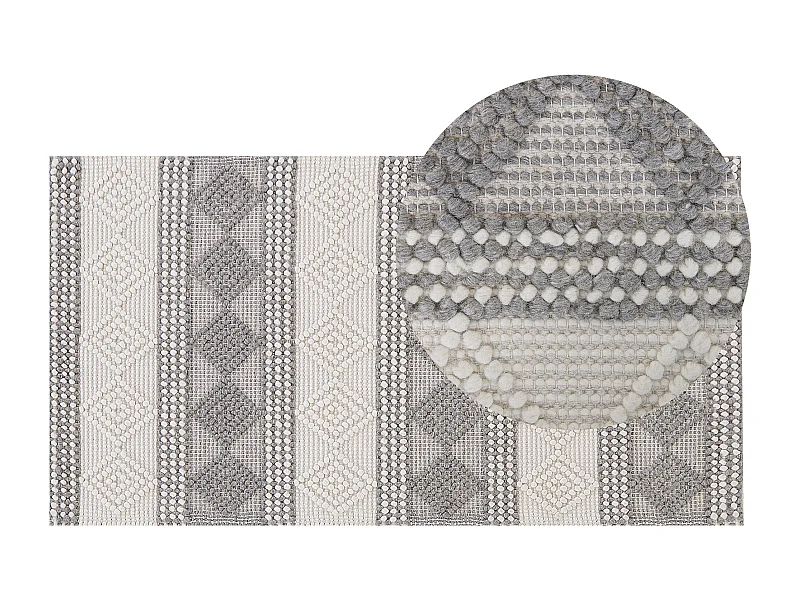 Tapis BOZOVA Beige clair 80 x 150 cm Laine