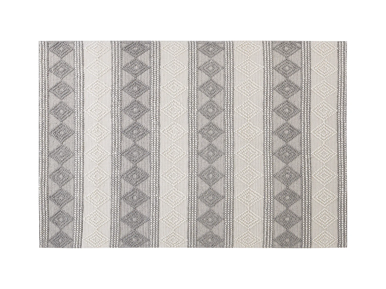 Vloerkleed wol beige/grijs 140 x 200 cm BOZOVA