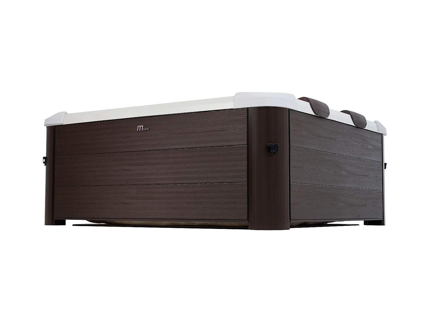 Spa semirígido MSpa 6 lugares castanho com acessórios – 120 jatos – C160 x L160 x A65 cm – MAKEMO