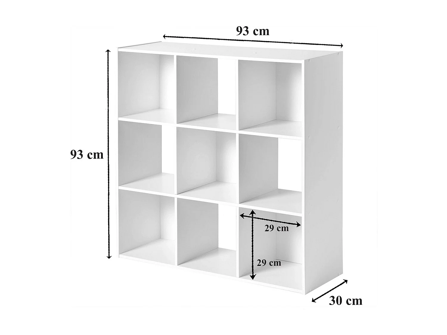 Prateleira de armazenamento 9 compartimentos