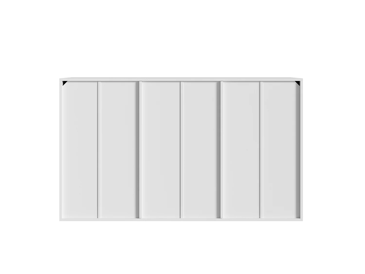 Dressoir met 3 deuren, 1 lade en verstelbare ledverlichting – Wit en naturel hout