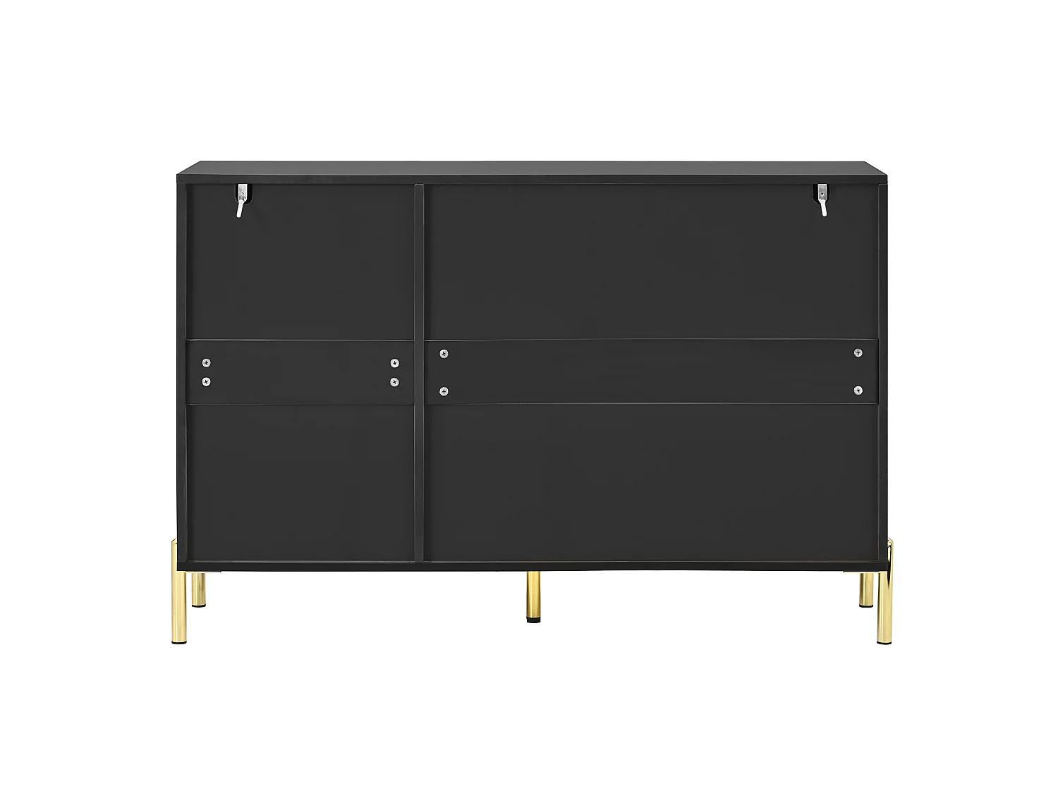 Buffet/Meuble à chaussures 2 en 1 avec 3 portes - Noir