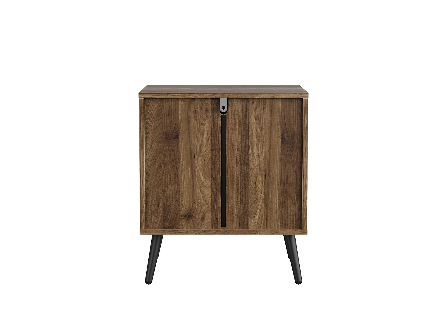 Table de chevet moderne avec 2 tiroirs - Marron 45 x 40 x 53 cm