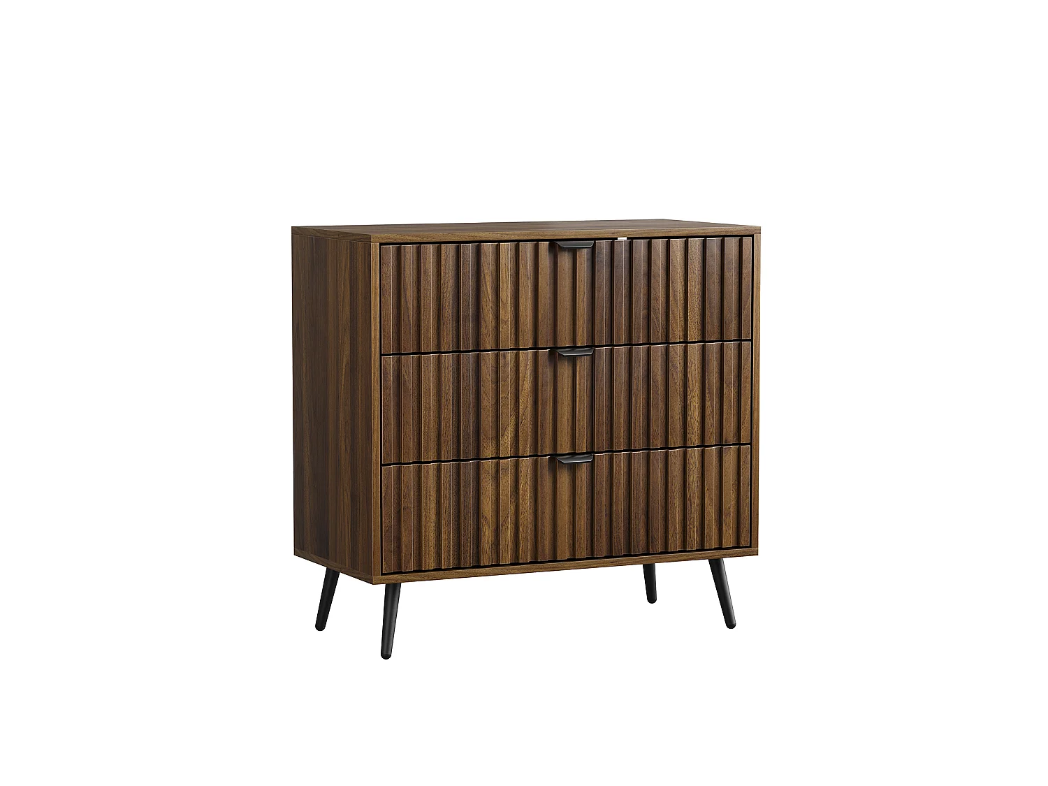 Ladekast met 3 lades – Bruin, 80 x 39 x 78 cm