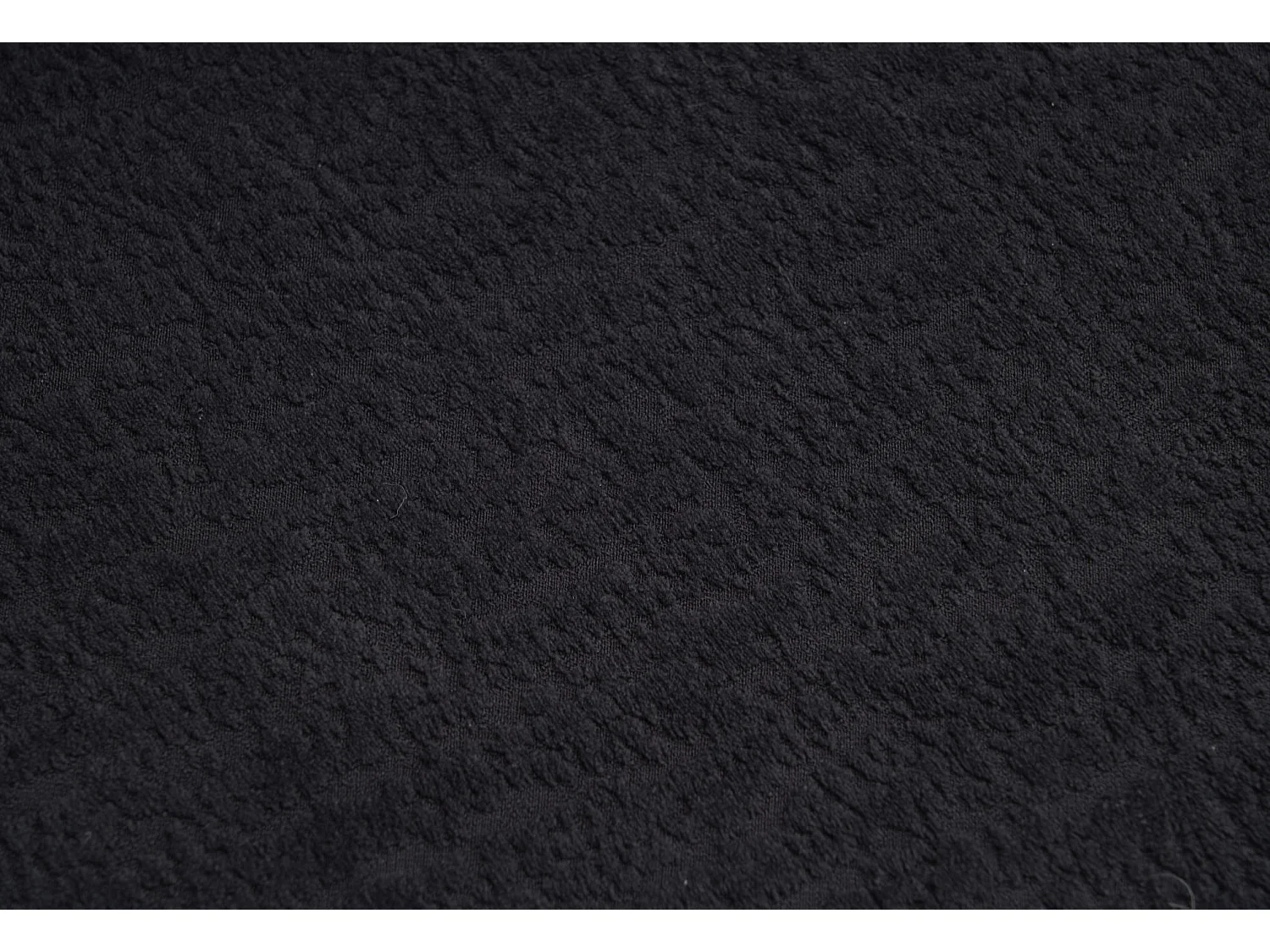 Canapé 2 places petit incurvé en chenille avec 3 coussins - Noir