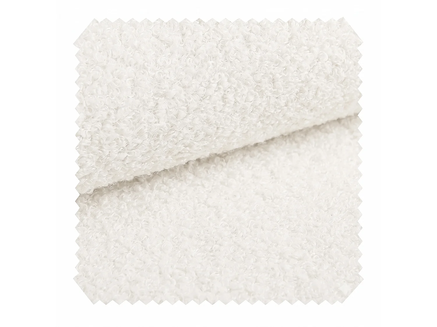 Banc en tissu bouclé 146 cm avec rangement hydraulique - Blanc