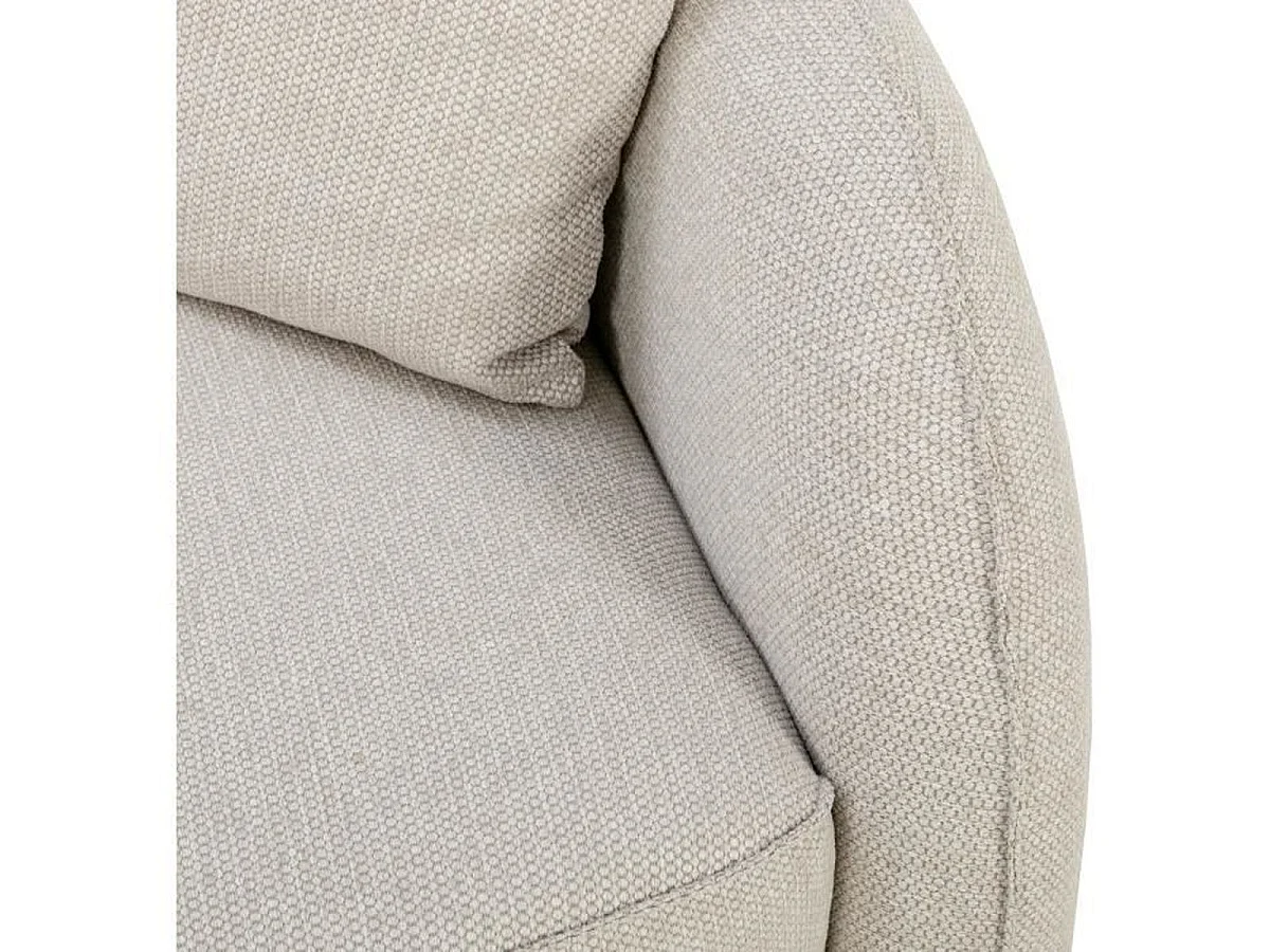 Canapé convertible 3 places CASAPY BARI en tissu beige avec rangement