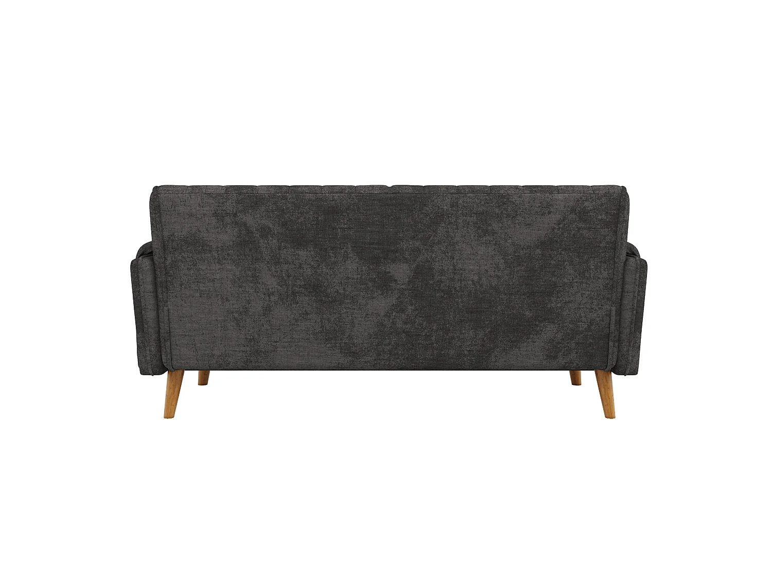 Canapé 2 places 161,5 cm en chenille avec poches latérales - Gris foncé