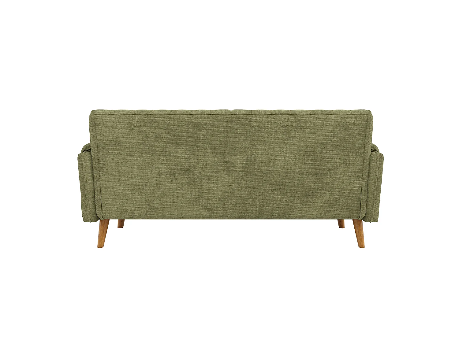 Canapé 2 places 161,5 cm en chenille avec poches latérales - Vert
