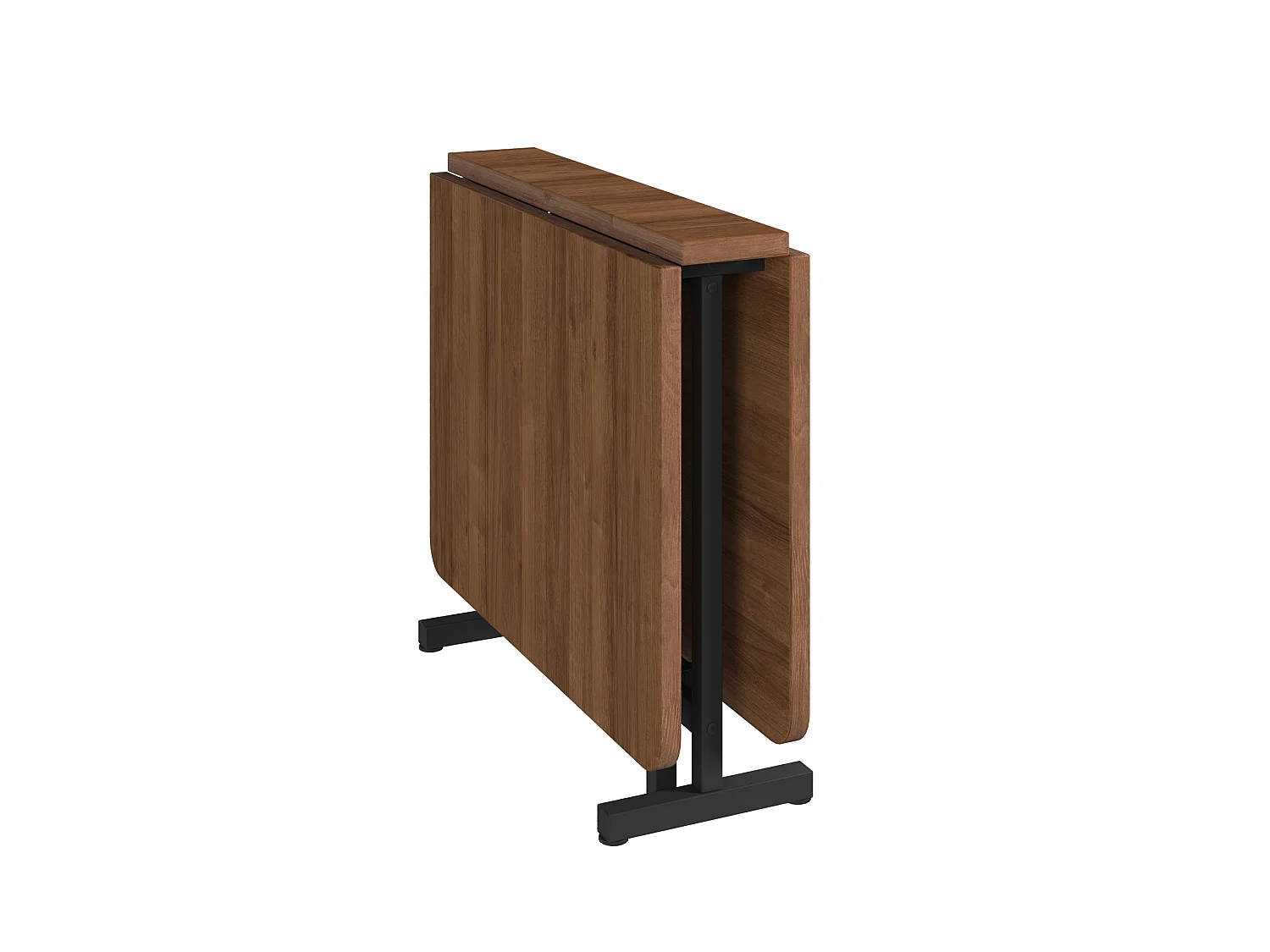 Table à manger pliable 120 x 80 cm marron - Pour 4-6 places