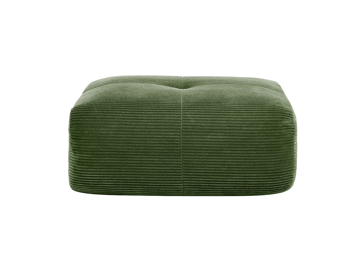 Groene corduroy poef 92,5 x 75 x 40 cm