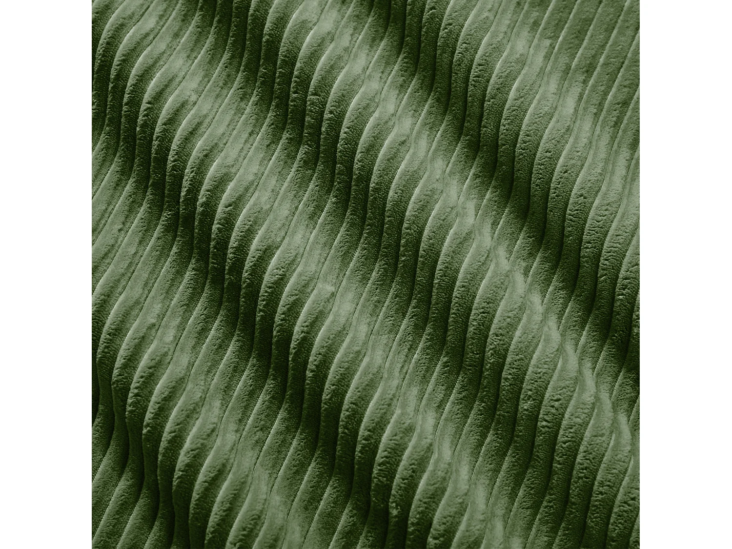 Groene corduroy poef 92,5 x 75 x 40 cm