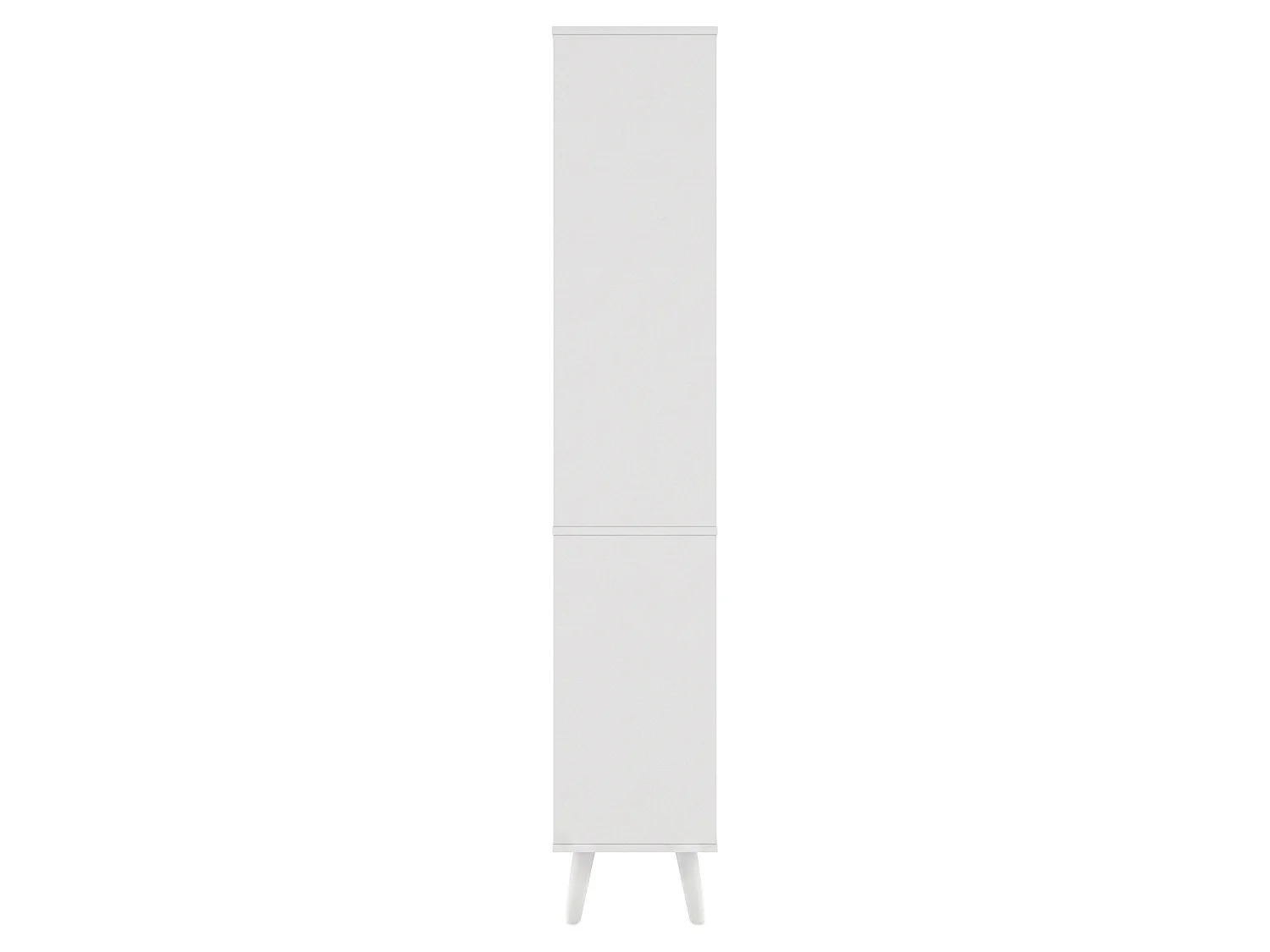 Badkamerkast met 2 rotan deuren en een lade - Wit 40 × 30 × 166 cm