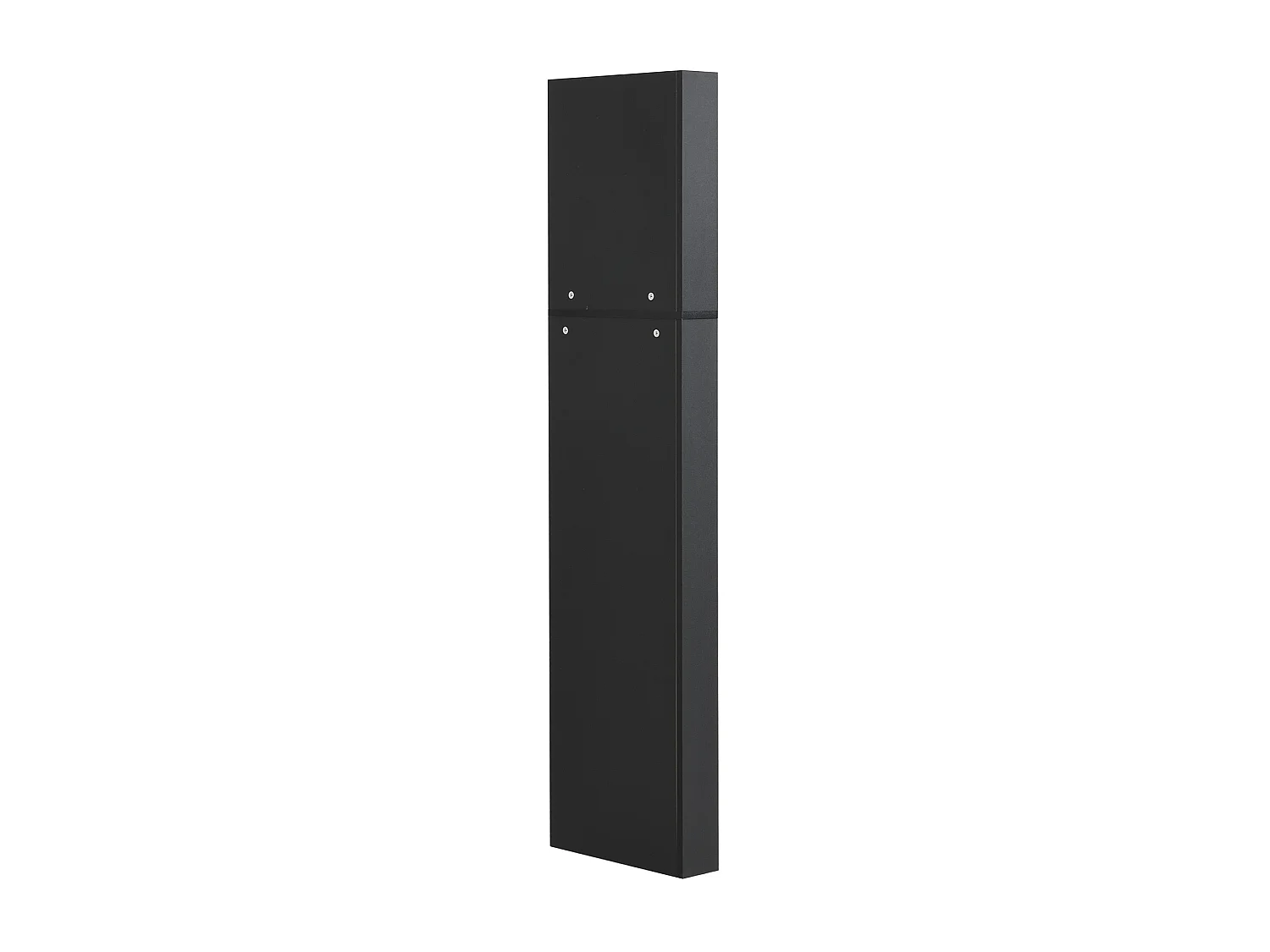 Colonne salle de bain d'angle avec étagère réglable - Noir