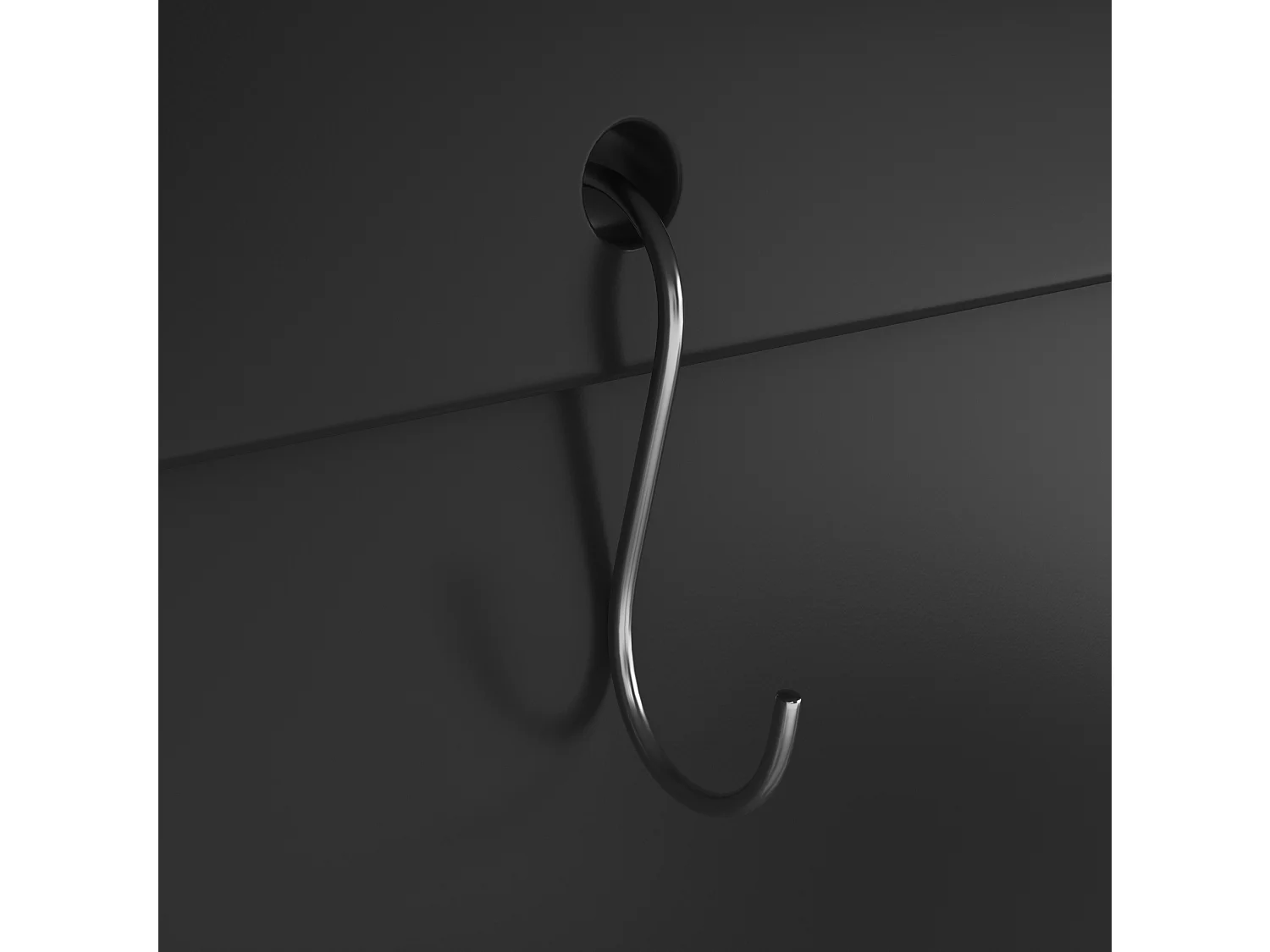 Meuble de cuisine 120 cm avec éclairage LED, portes et tiroirs - Noir
