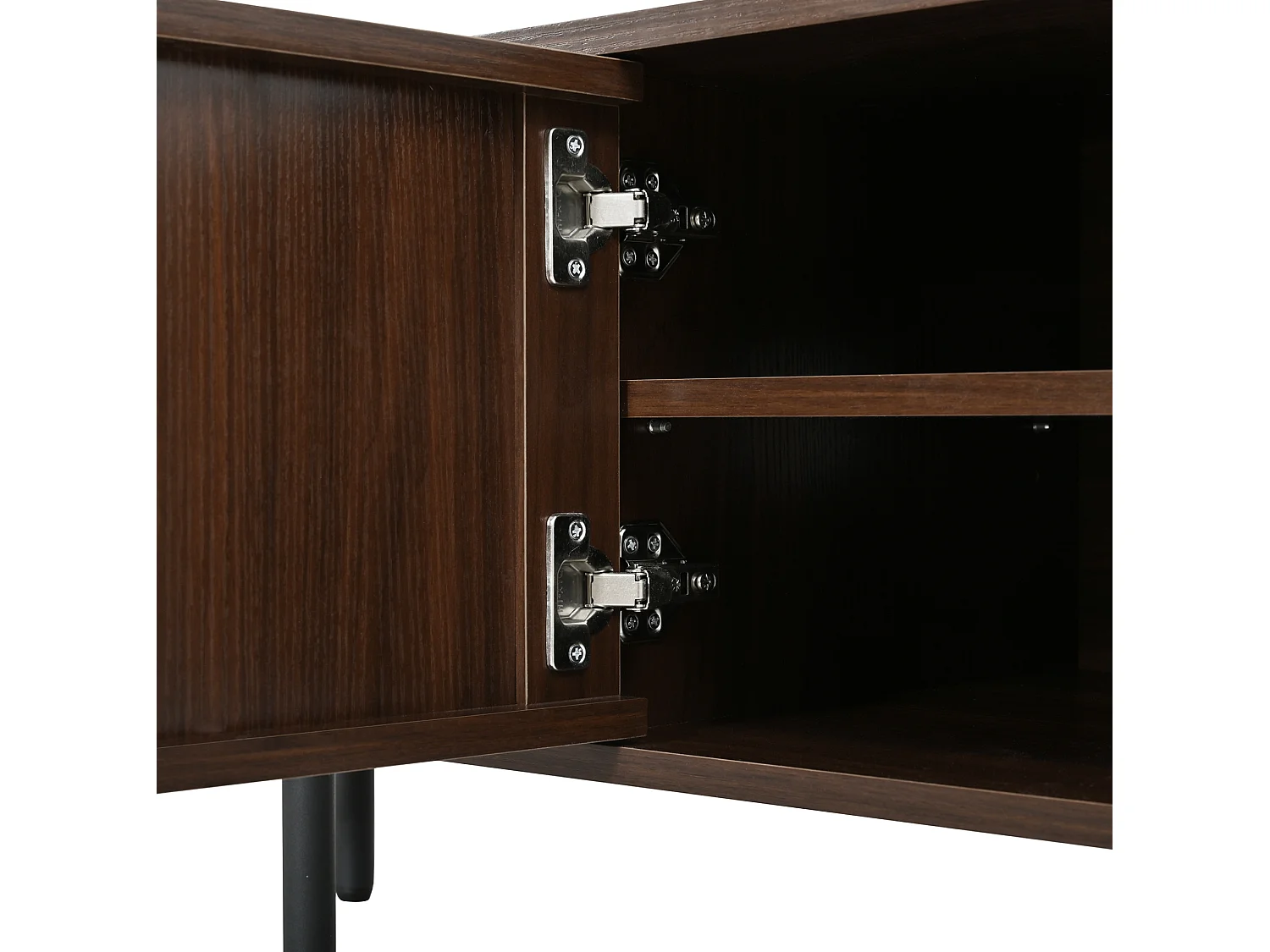 Meuble TV avec 4 portes - Marron 180 × 40 × 45 cm