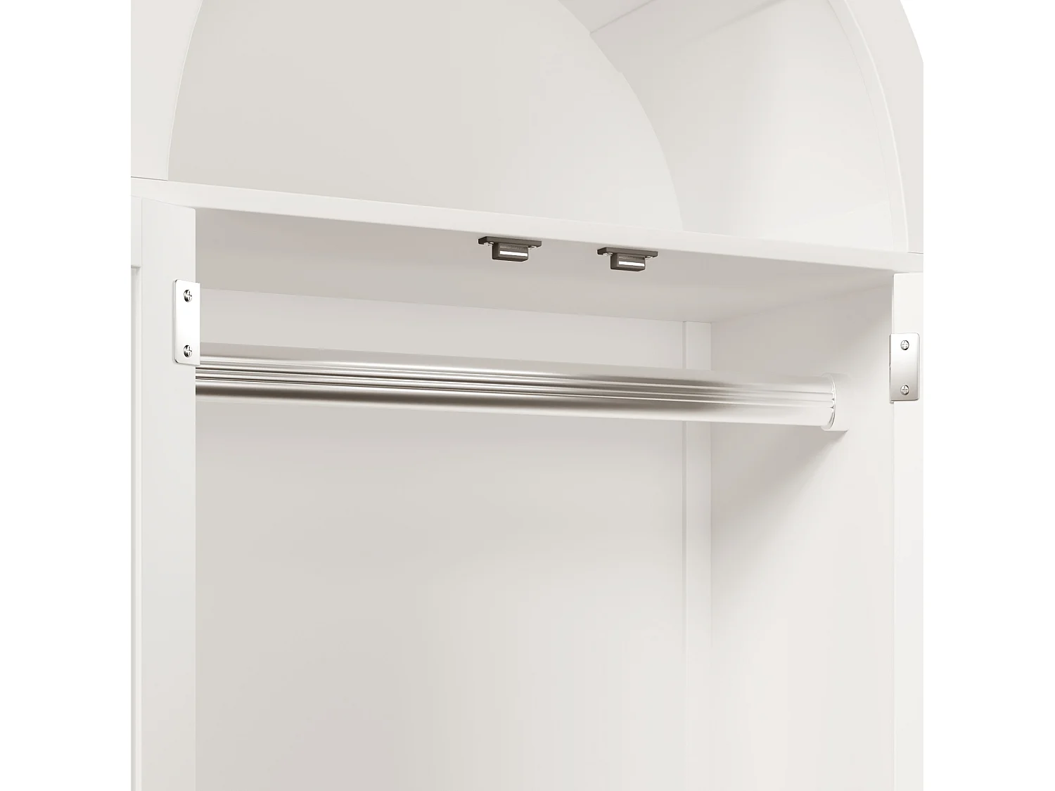Armoire 181 x 78 x 45 cm en rotin tressé avec 2 portes et 2 tiroirs - Blanc