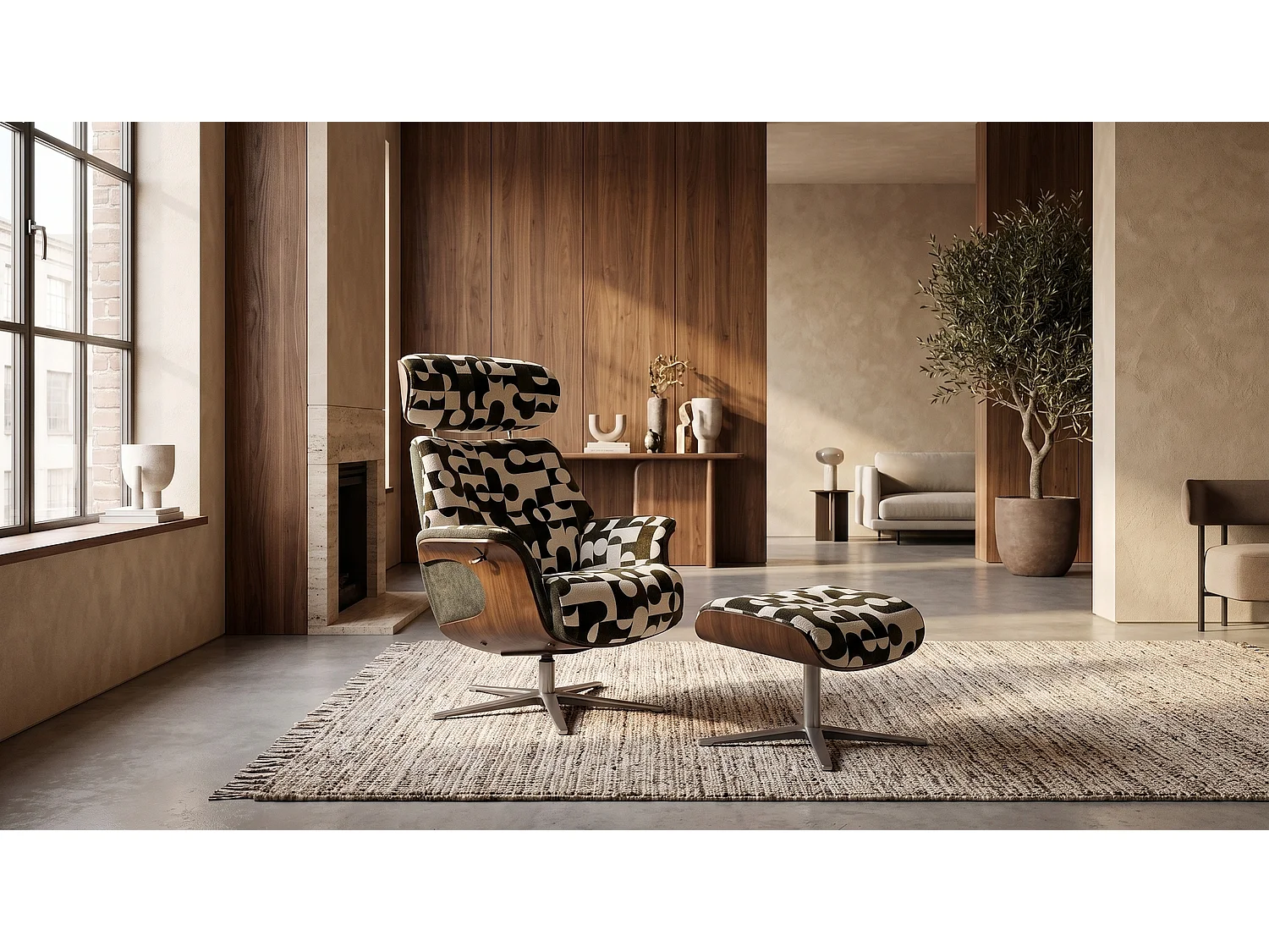 Fauteuil relax - Vert tissu tissé - TOSAR