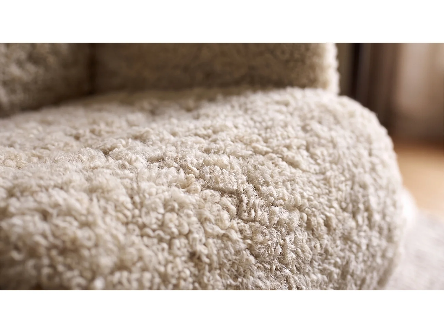 Relaxsessel - Beige Schaffell - TOSAR