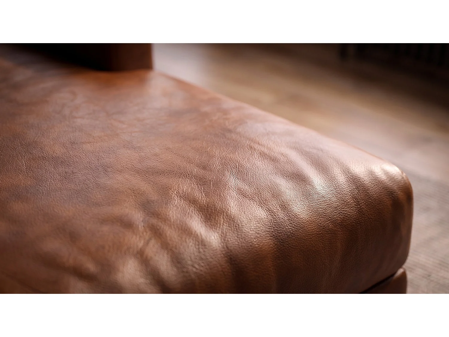 Ecksofa - Braun Lederfaserstoff - MARLIN