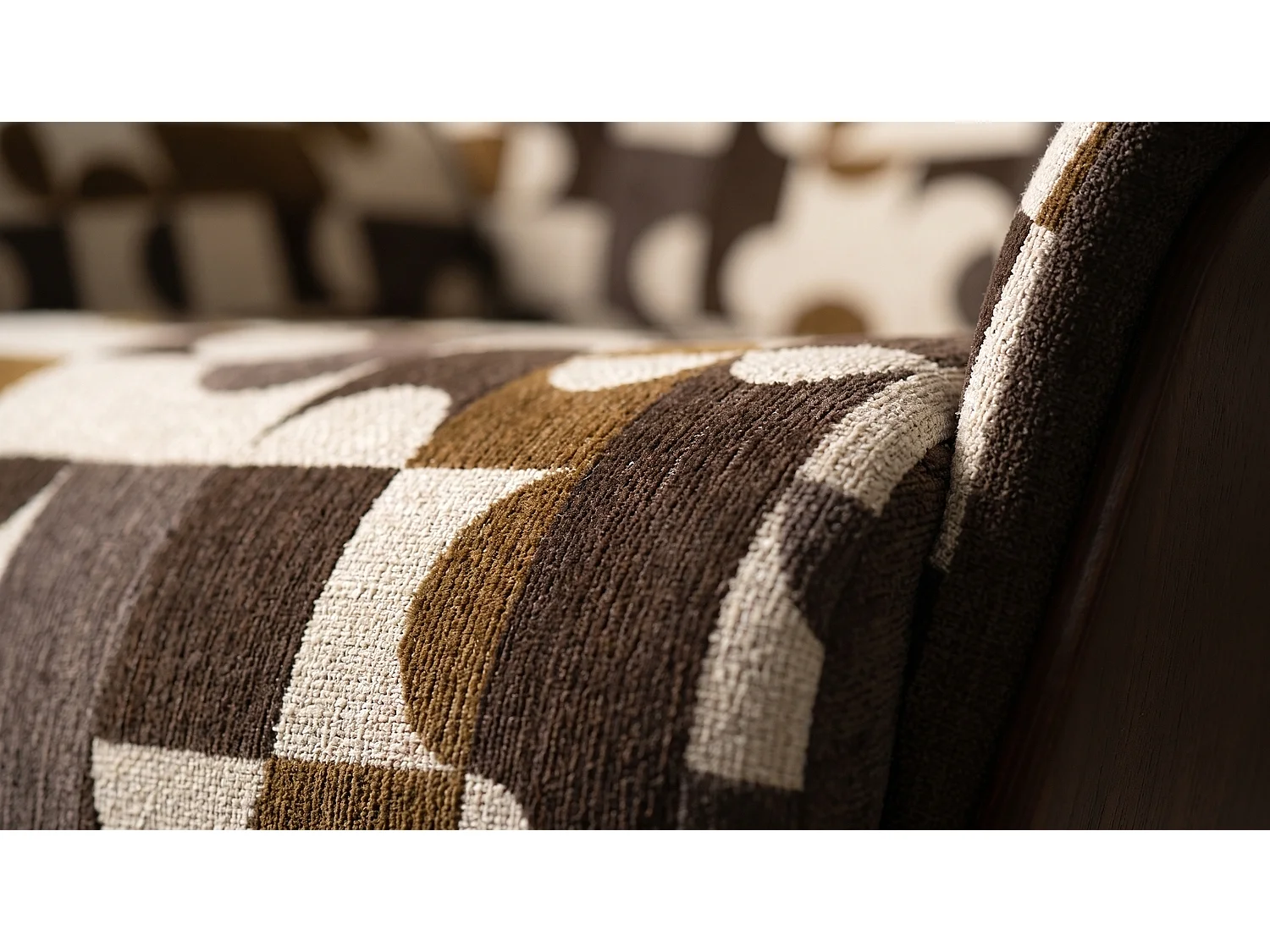 Poltrona relax - marrone tessuto intrecciato - TOSAR