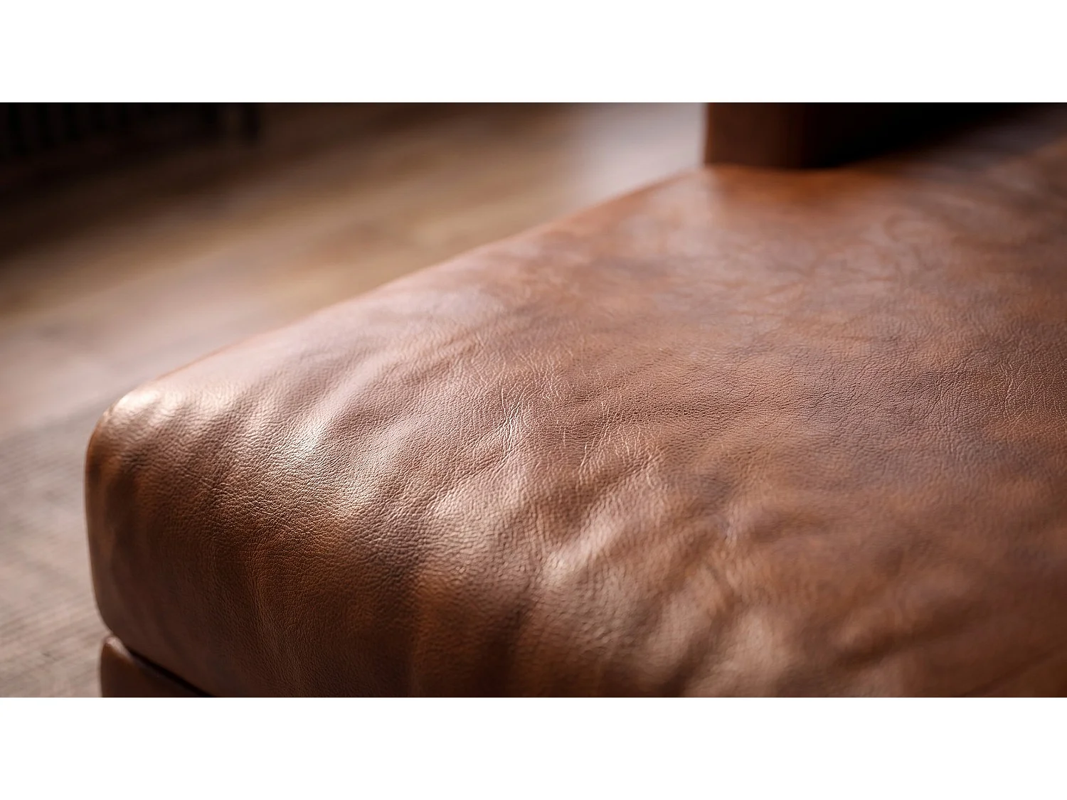 Ecksofa - Braun Lederfaserstoff - MARLIN