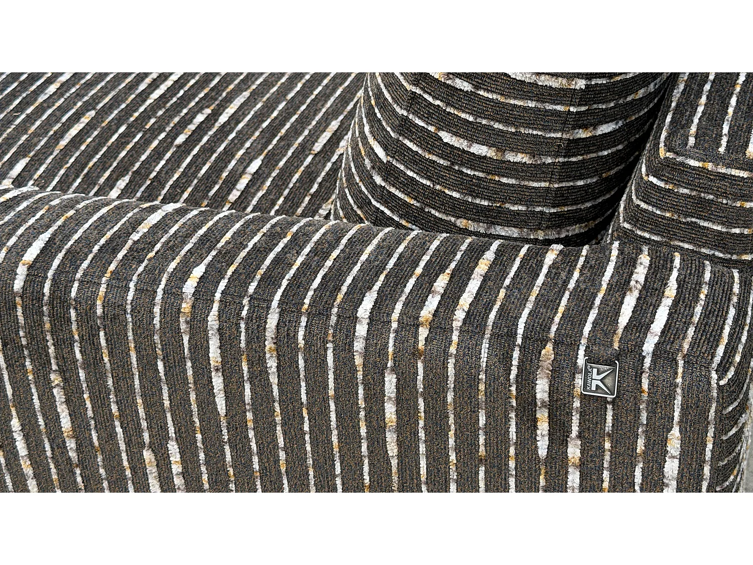 Canapé extra large - marron tissage plat - MARLIN