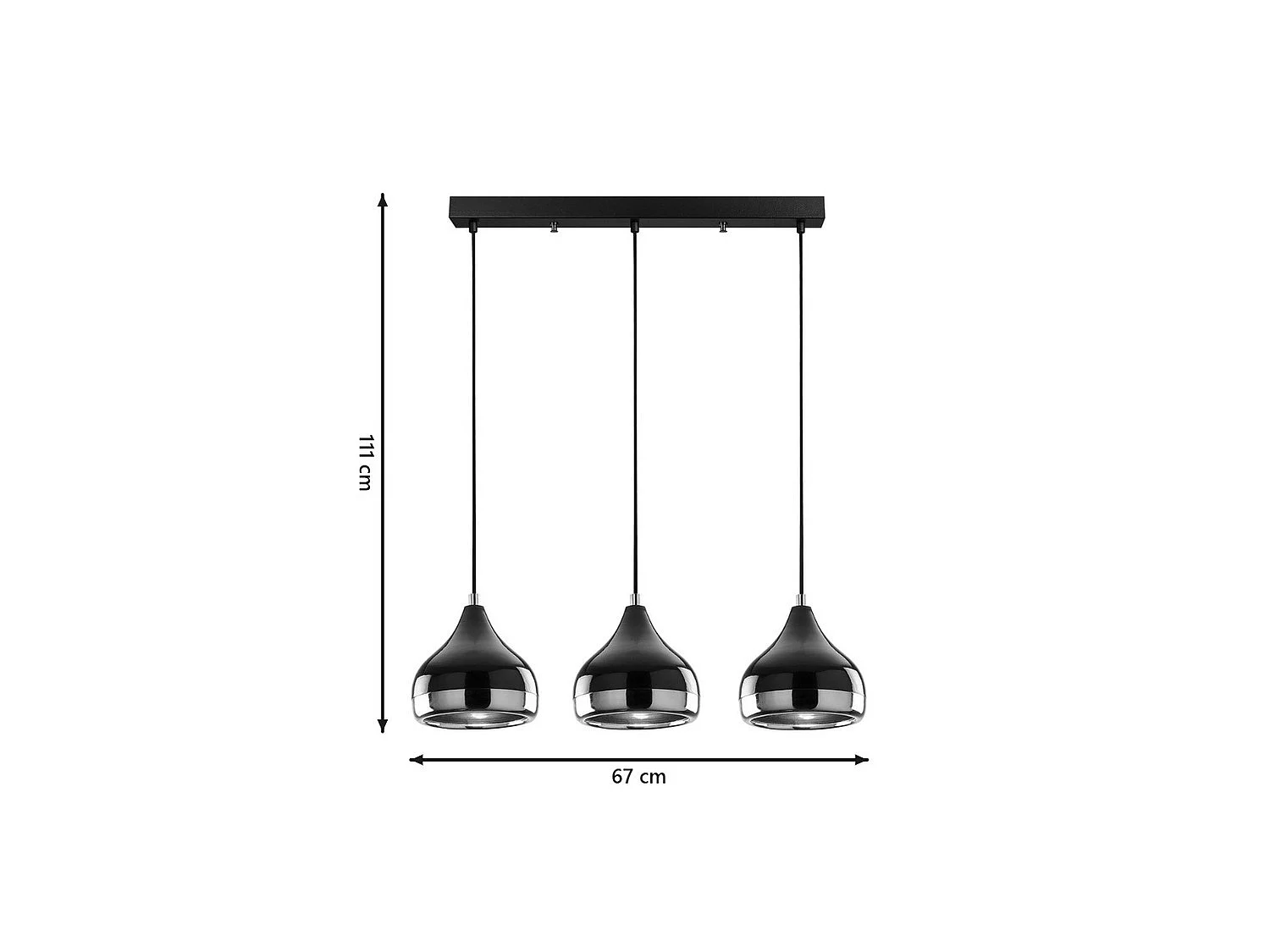 Luminaires suspendus - Noir métal - ADIGE
