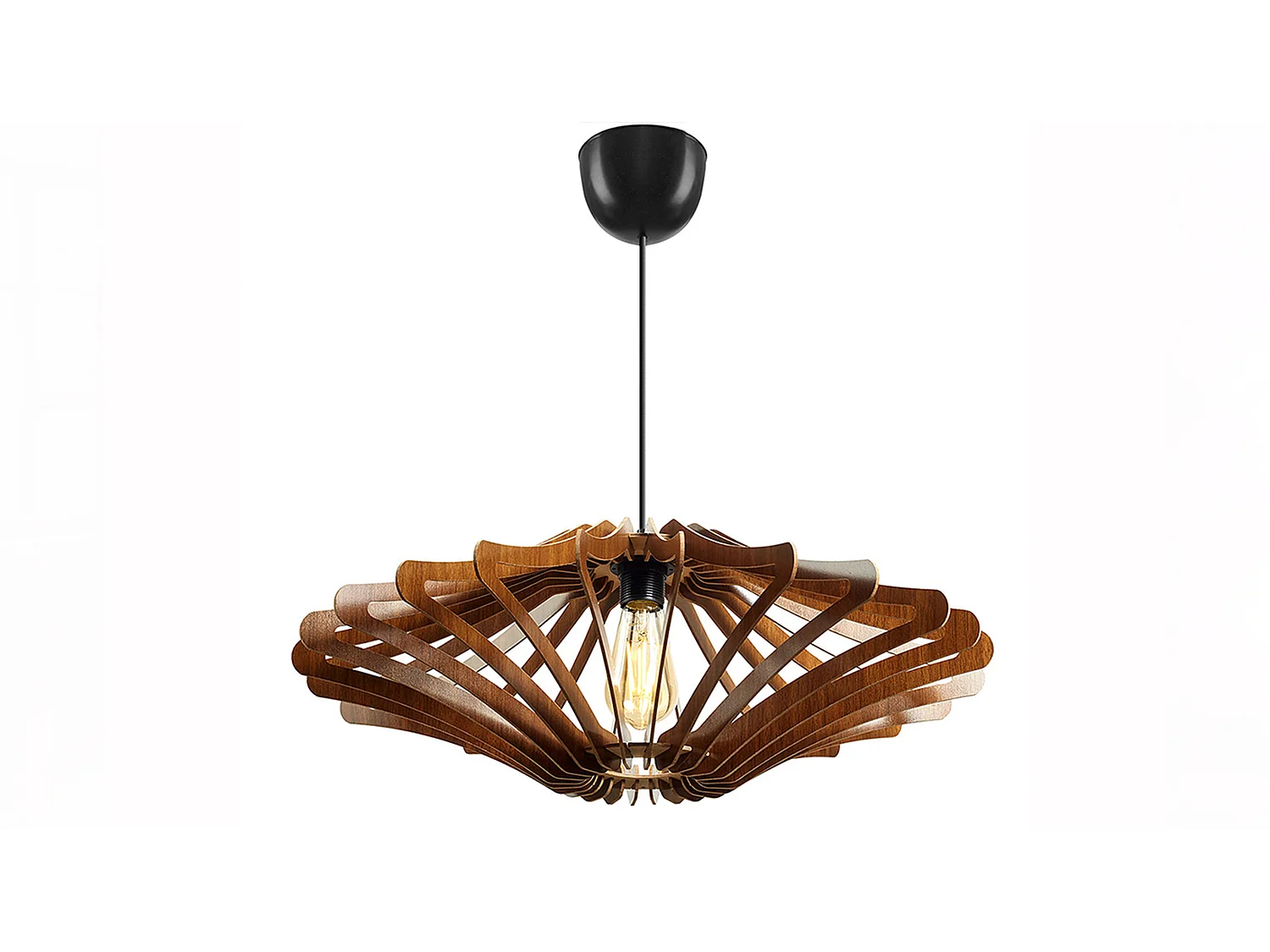 Luminaires suspendus - décor en noyer Bois - ALZETTE