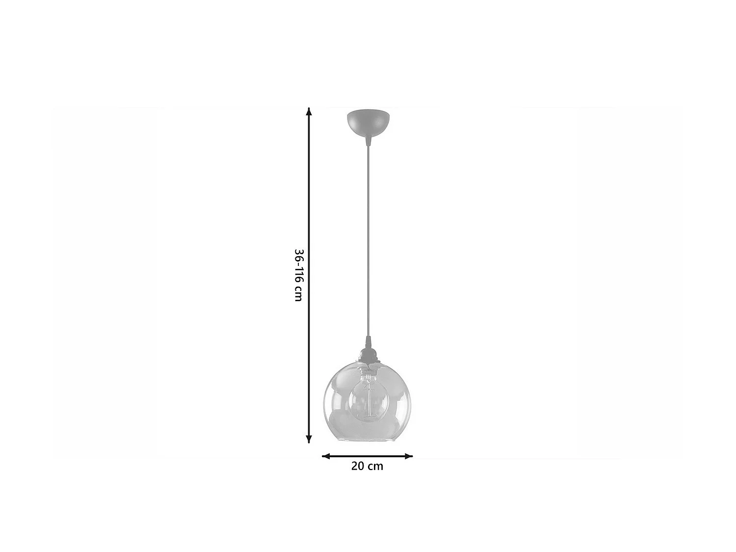 Luminaires suspendus - or Verre - YUKON