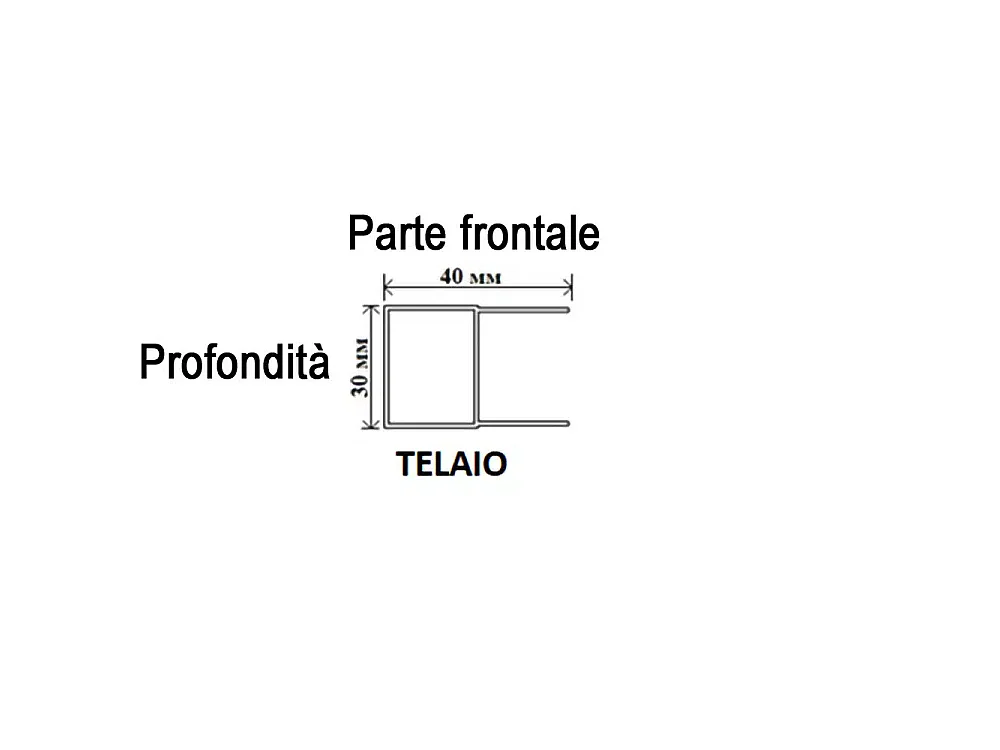 Zanzariera plissettata per finestra 70x140x4 cm Telaio Bianco S4