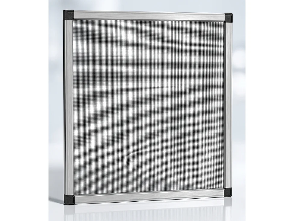 Zanzariera fissa per finestra 100x120x4 cm Telaio Bianco F4
