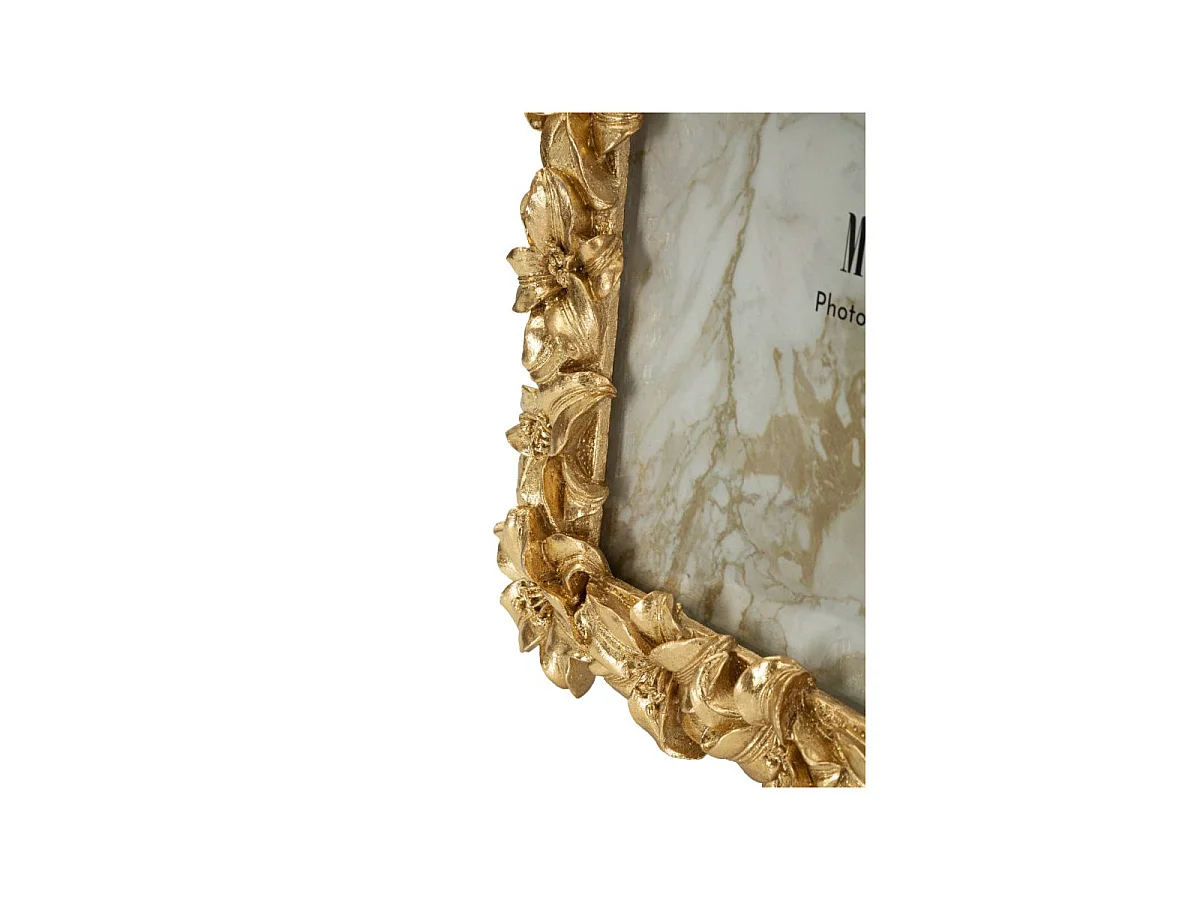 Cadre Photo Fleurs de Lys "Giglio" 20x25cm Or