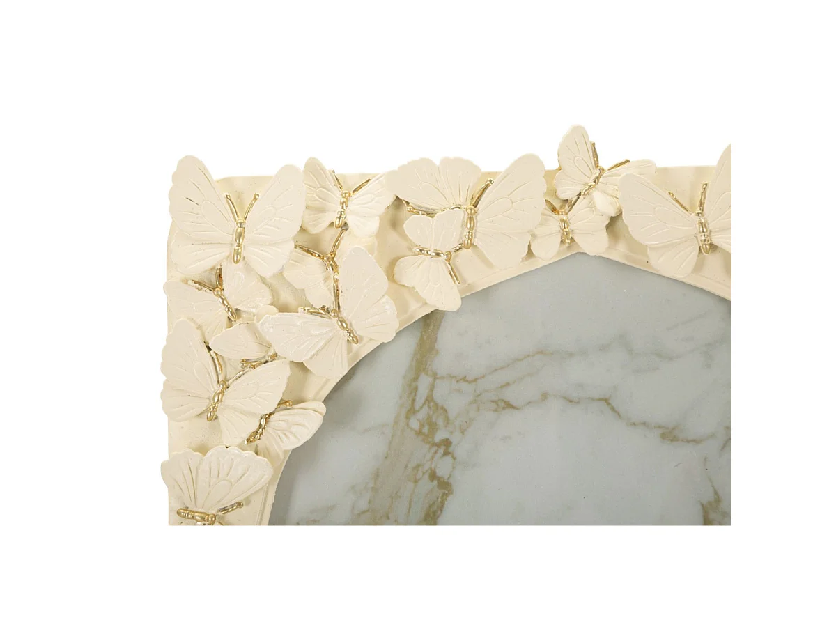 Cadre Photo Papillons "Farfalla" 20x25cm Crème