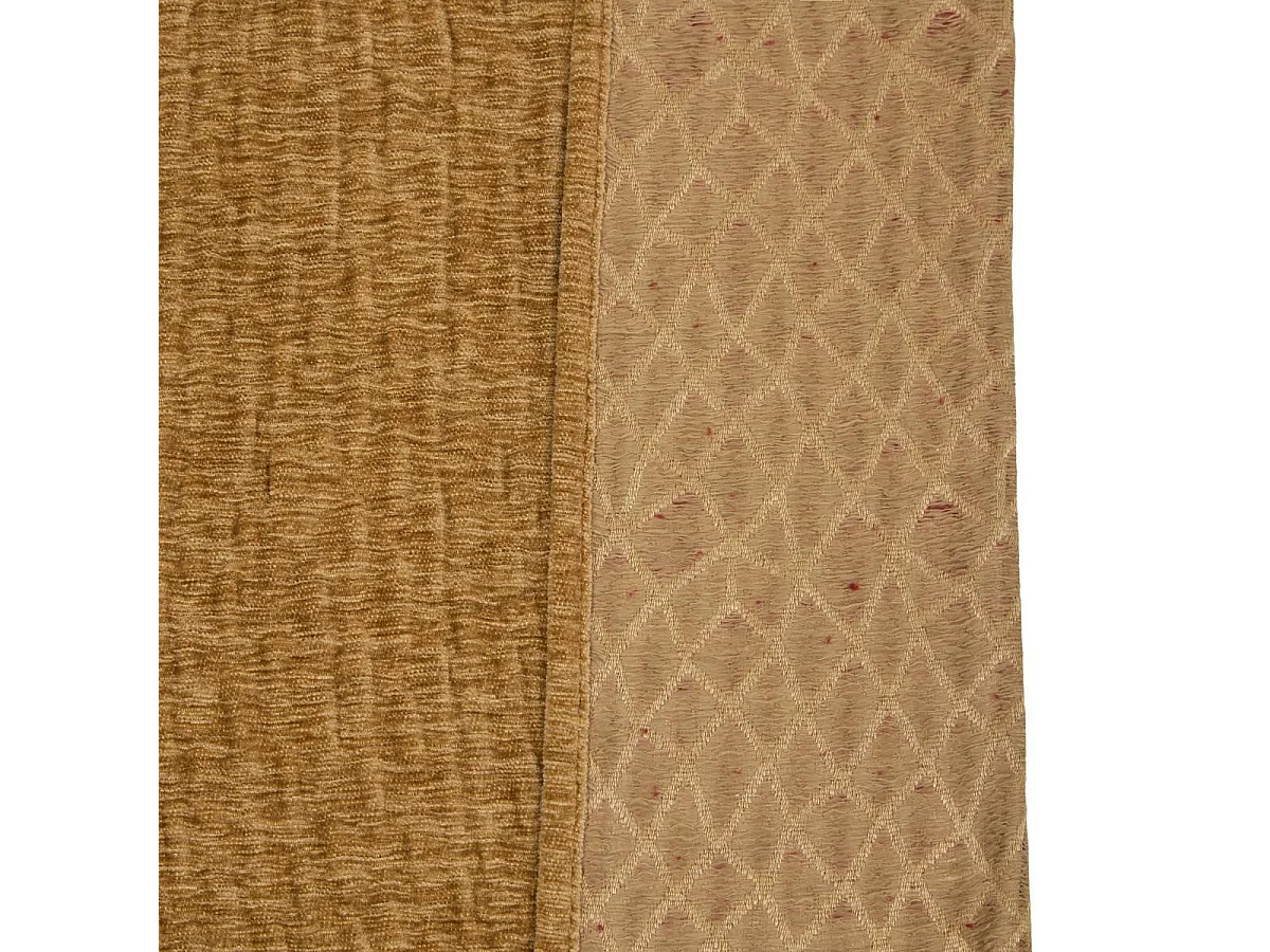 Rideau Chenille à Œillets "Fran" 140x260cm Ocre