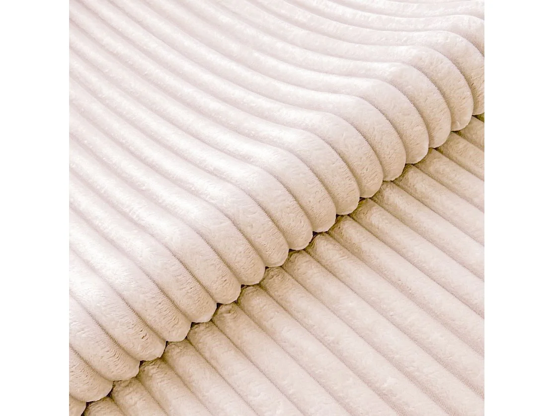 Canapé d’angle avec assise profonde, fonction couchage et pratique coffre de rangement, en tissu côtelé doux WOLKE