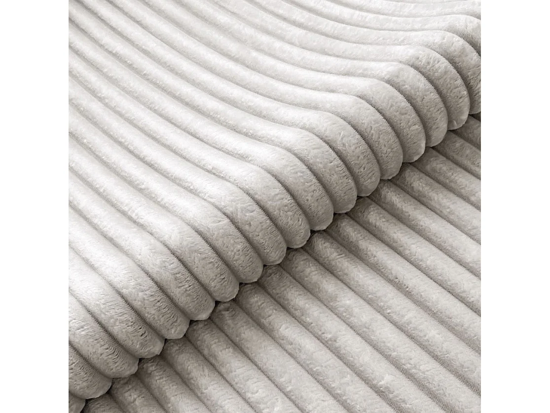 Canapé d’angle avec assise profonde, fonction couchage et pratique coffre de rangement, en tissu côtelé doux WOLKE
